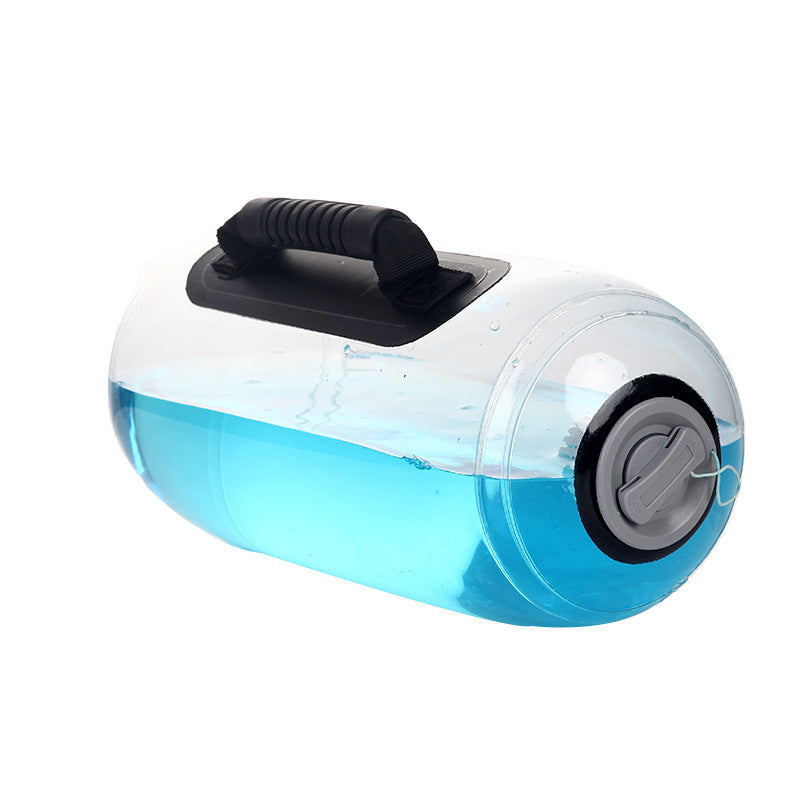 Dumbbell Water Bag Transparente — Peso a tu medida