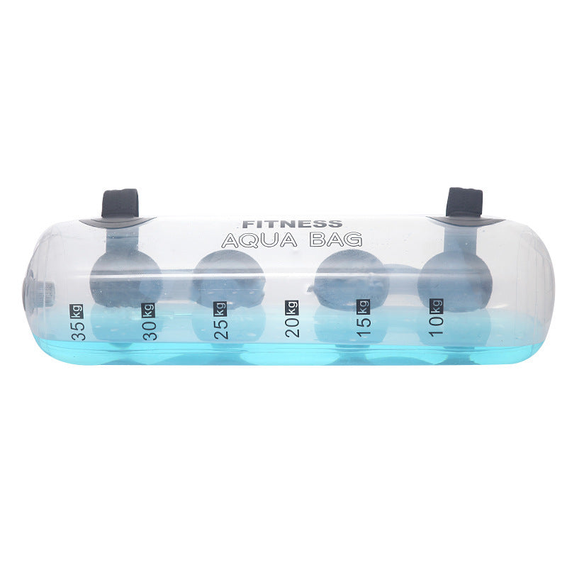 Dumbbell Water Bag Transparente — Peso a tu medida