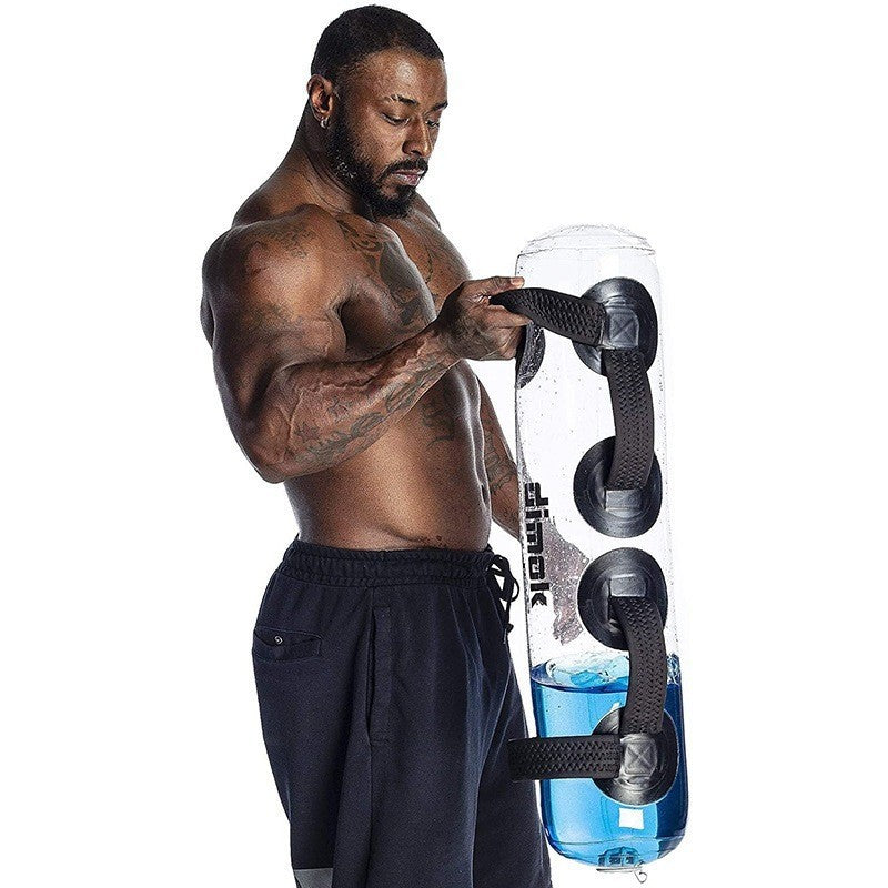 Dumbbell Water Bag Transparente — Peso a tu medida